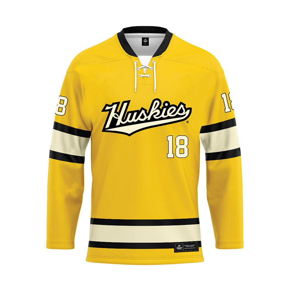 Michigan Tech - NCAA Men's Ice Hockey : Noah Reinhart - Hockey Jersey-0