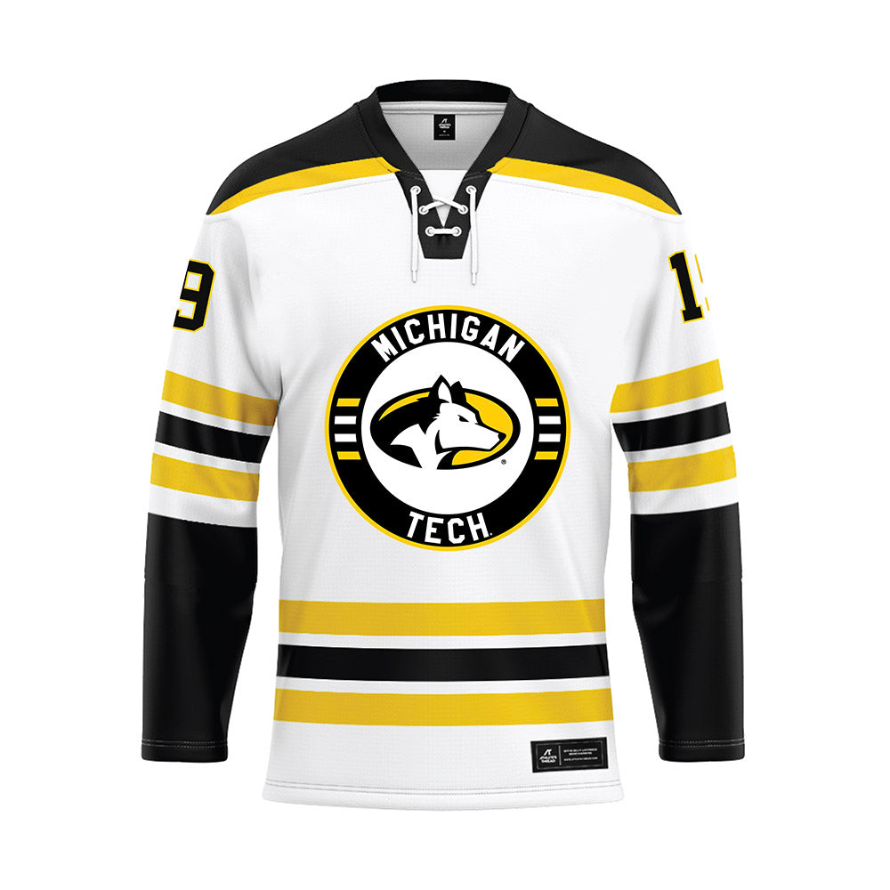Michigan Tech - NCAA Men's Ice Hockey : Michael Cicek - Hockey Jersey-0