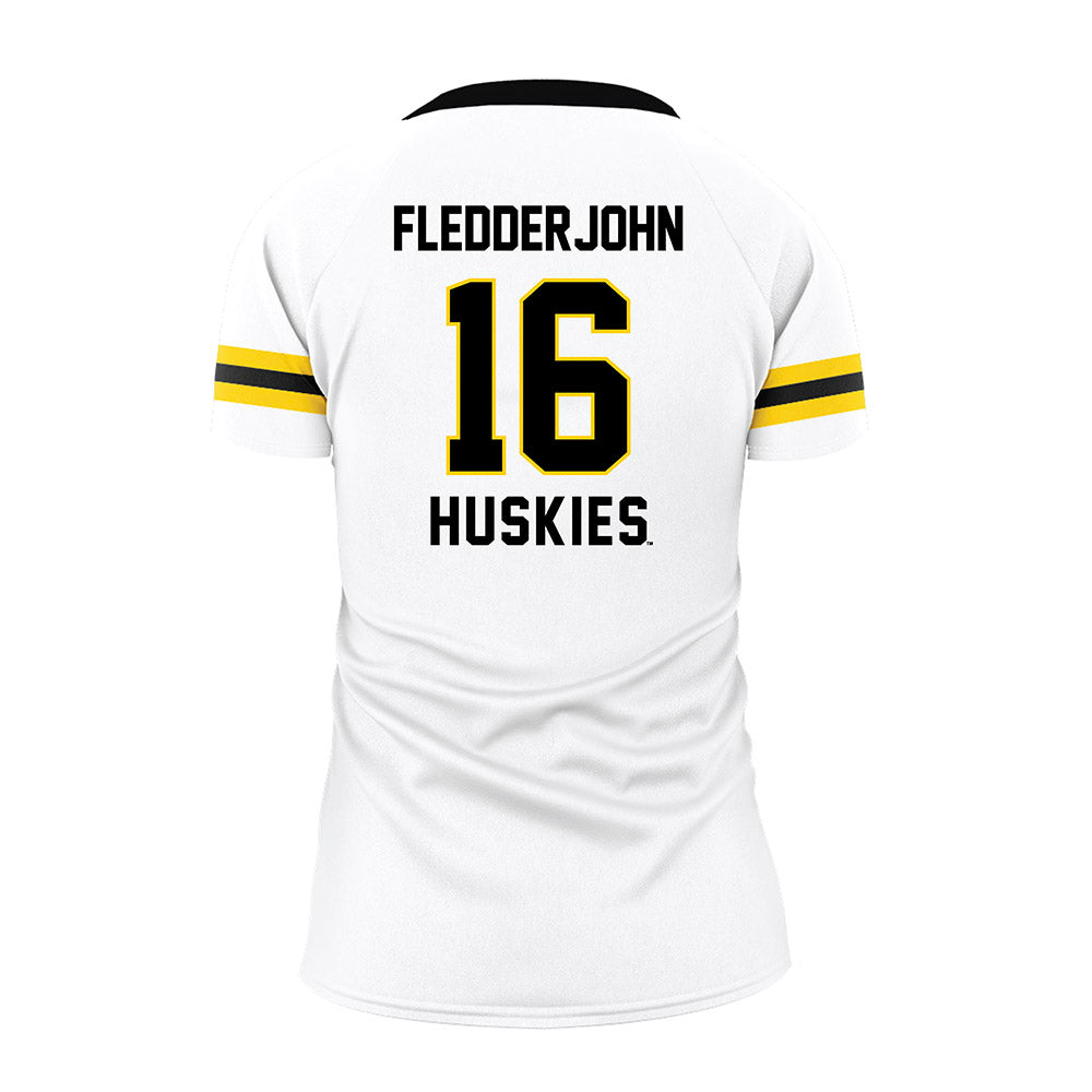 Michigan Tech - NCAA Women's Volleyball : Julia Fledderjohn - White Volleyball Jersey-1