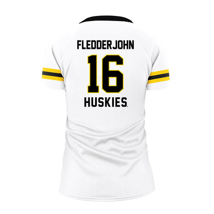 Michigan Tech - NCAA Women's Volleyball : Julia Fledderjohn - White Volleyball Jersey-1