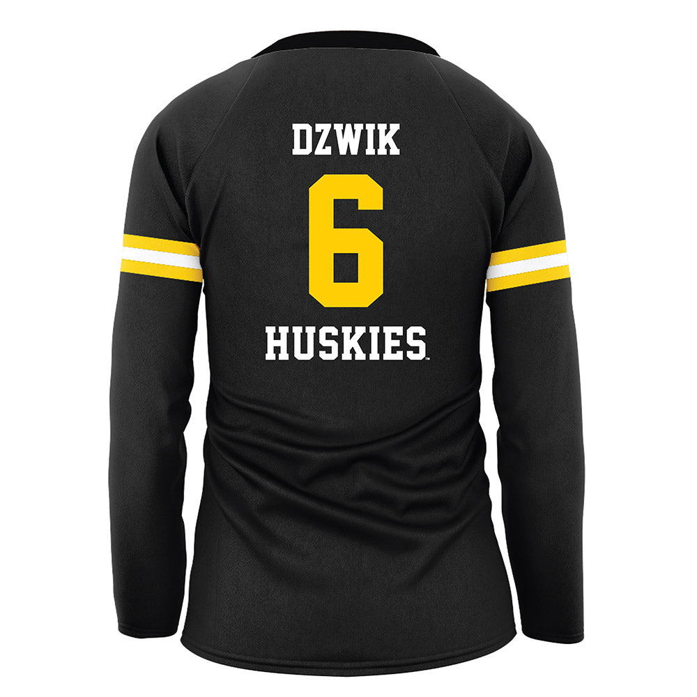 Michigan Tech - NCAA Women's Volleyball : Brooke Dzwik - Black Volleyball Jersey