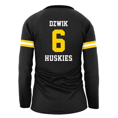 Michigan Tech - NCAA Women's Volleyball : Brooke Dzwik - Black Volleyball Jersey