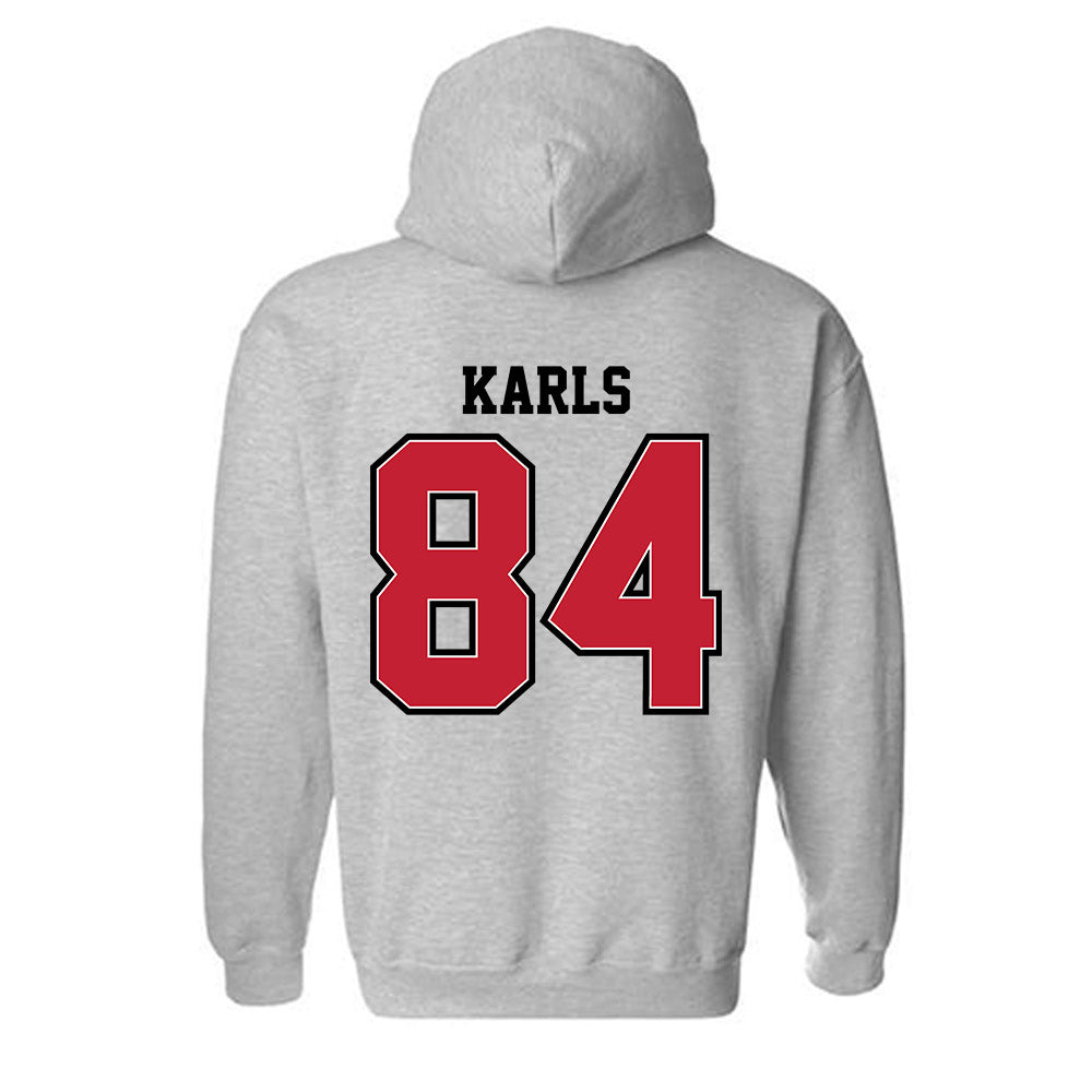 UW River Falls - NCAA Football : Andrew Karls - Classic Shersey Hooded Sweatshirt-1