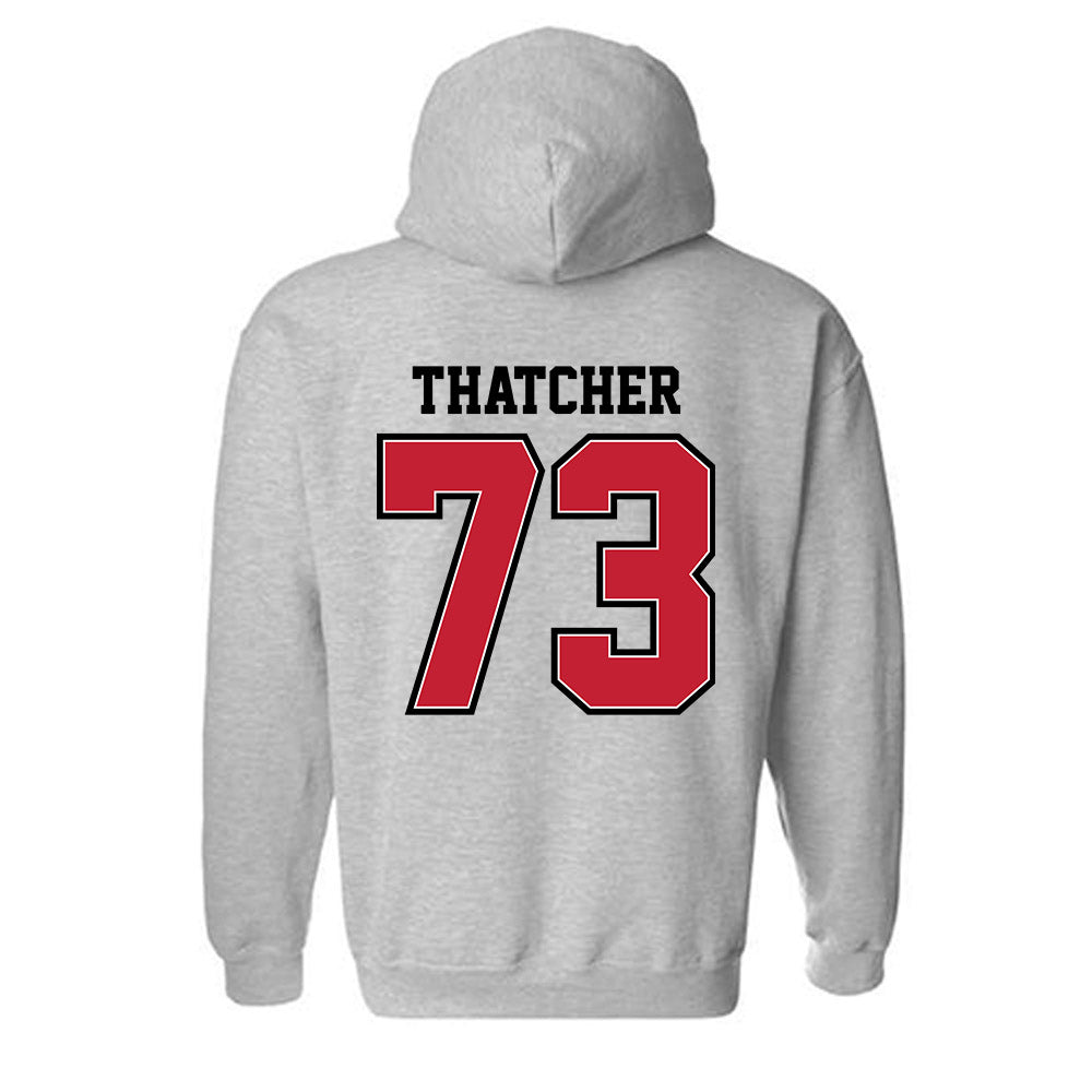 UW River Falls - NCAA Football : Grayden Thatcher - Classic Shersey Hooded Sweatshirt-1