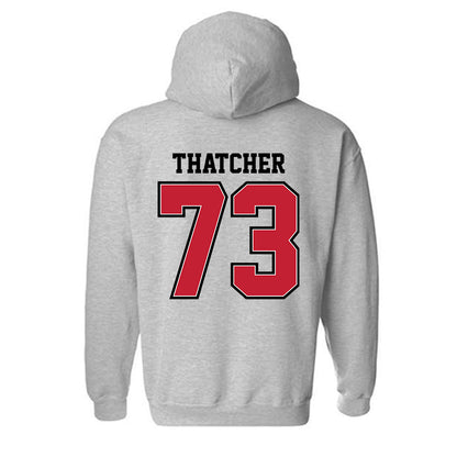 UW River Falls - NCAA Football : Grayden Thatcher - Classic Shersey Hooded Sweatshirt-1