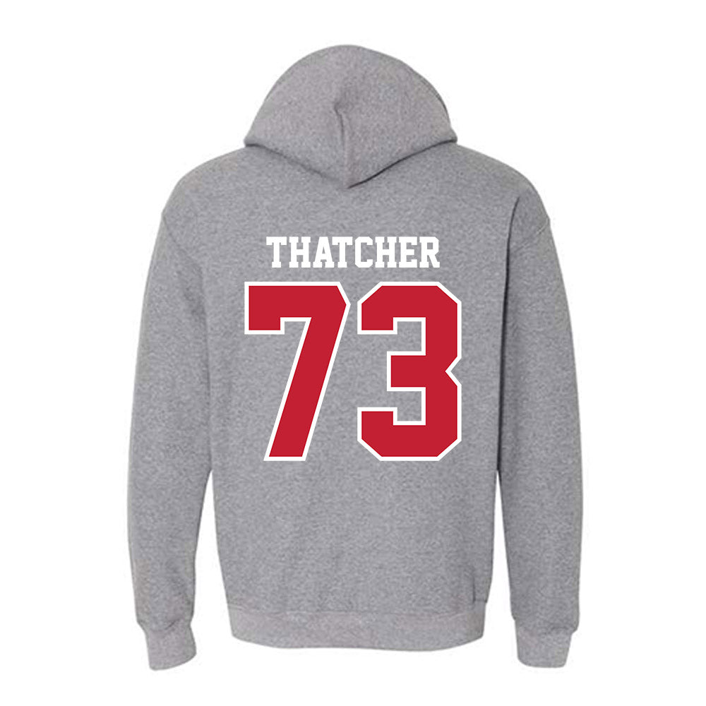 UW River Falls - NCAA Football : Grayden Thatcher - Classic Shersey Hooded Sweatshirt-1