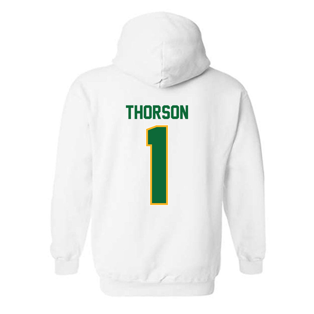 Cal Poly Humboldt - NCAA Men's Basketball : Raydon Thorson - Classic Shersey Hooded Sweatshirt-1