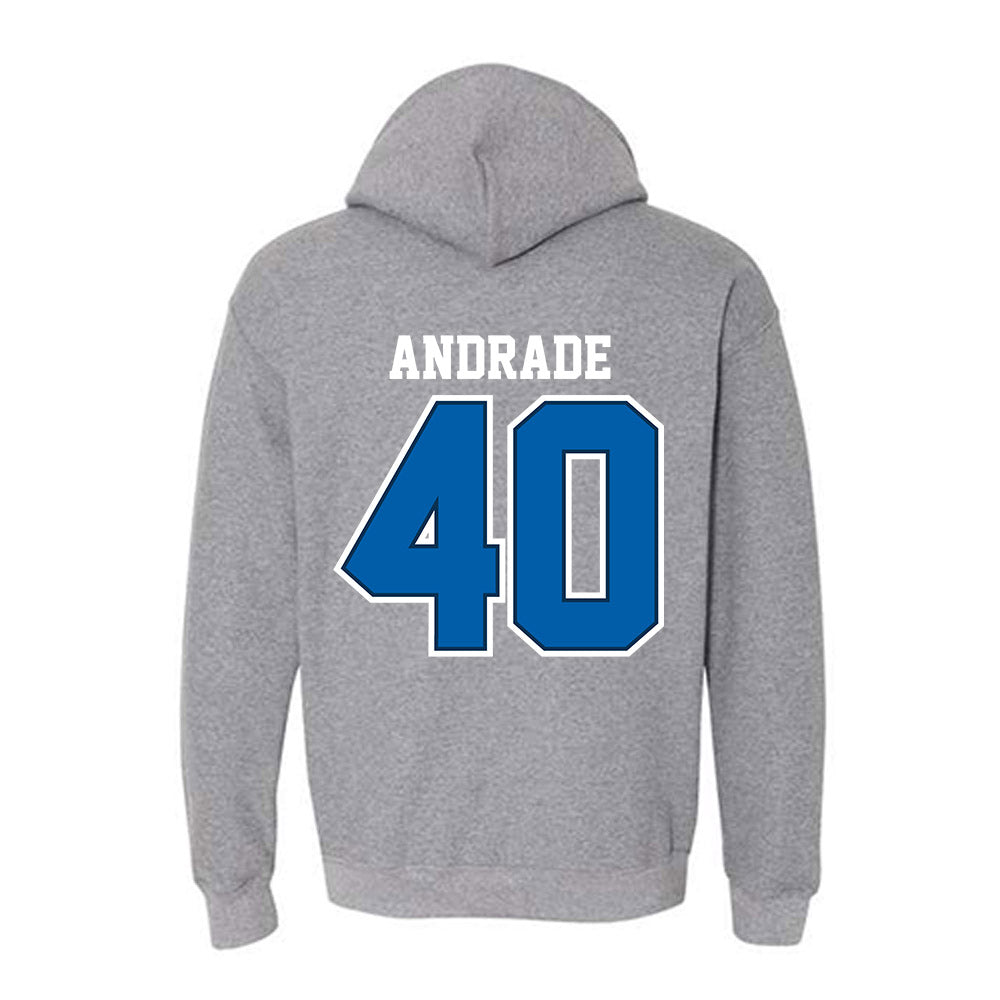 New Orleans - NCAA Baseball : William Andrade - Classic Shersey Hooded Sweatshirt-1