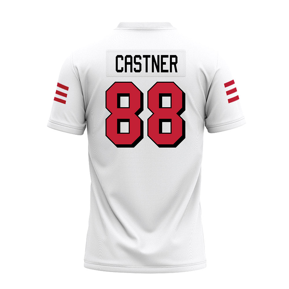 Miami of Ohio - NCAA Football : CJ Castner - 2024 White Premium Football Jersey-1