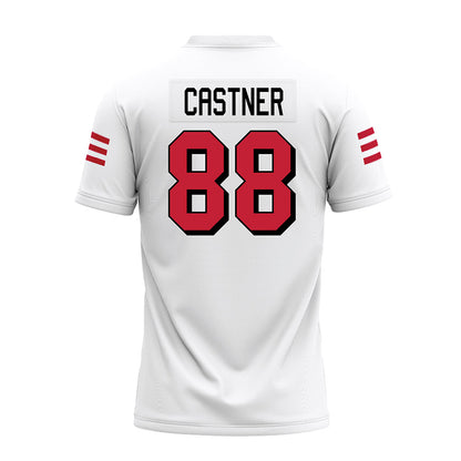 Miami of Ohio - NCAA Football : CJ Castner - 2024 White Premium Football Jersey-1