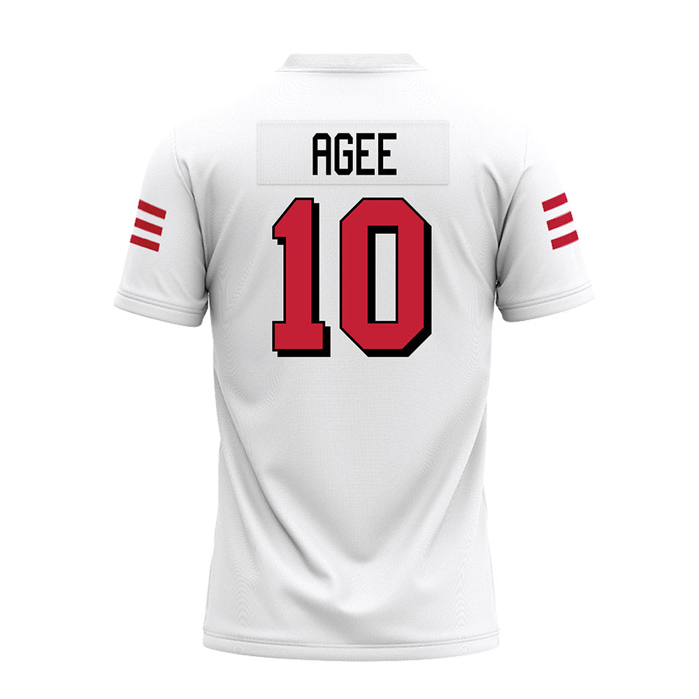 Miami of Ohio - NCAA Football : Jermaine Agee - 2024 White Premium Football Jersey-1
