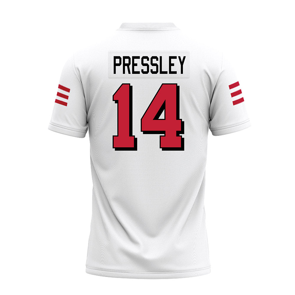 Miami of Ohio - NCAA Football : William Pressley - 2024 White Premium Football Jersey-1