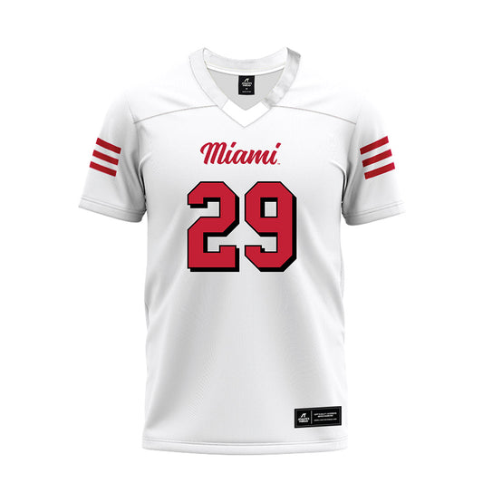 Miami of Ohio - NCAA Football : Easton Jointer - 2024 White Premium Football Jersey-0