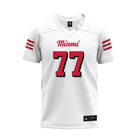 Miami of Ohio - Football Alumni : Austin Uke - 2024 White Premium Football Jersey-0