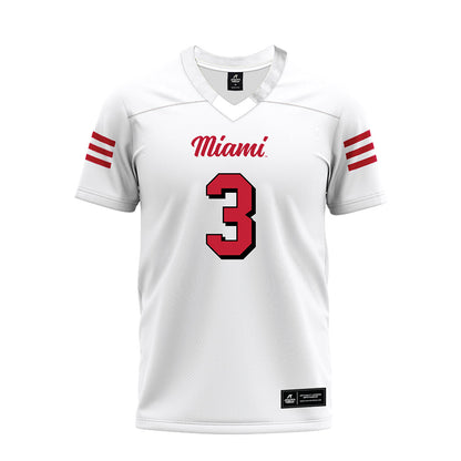 Miami of Ohio - NCAA Football : Quintin Simmons - 2024 White Premium Football Jersey-0