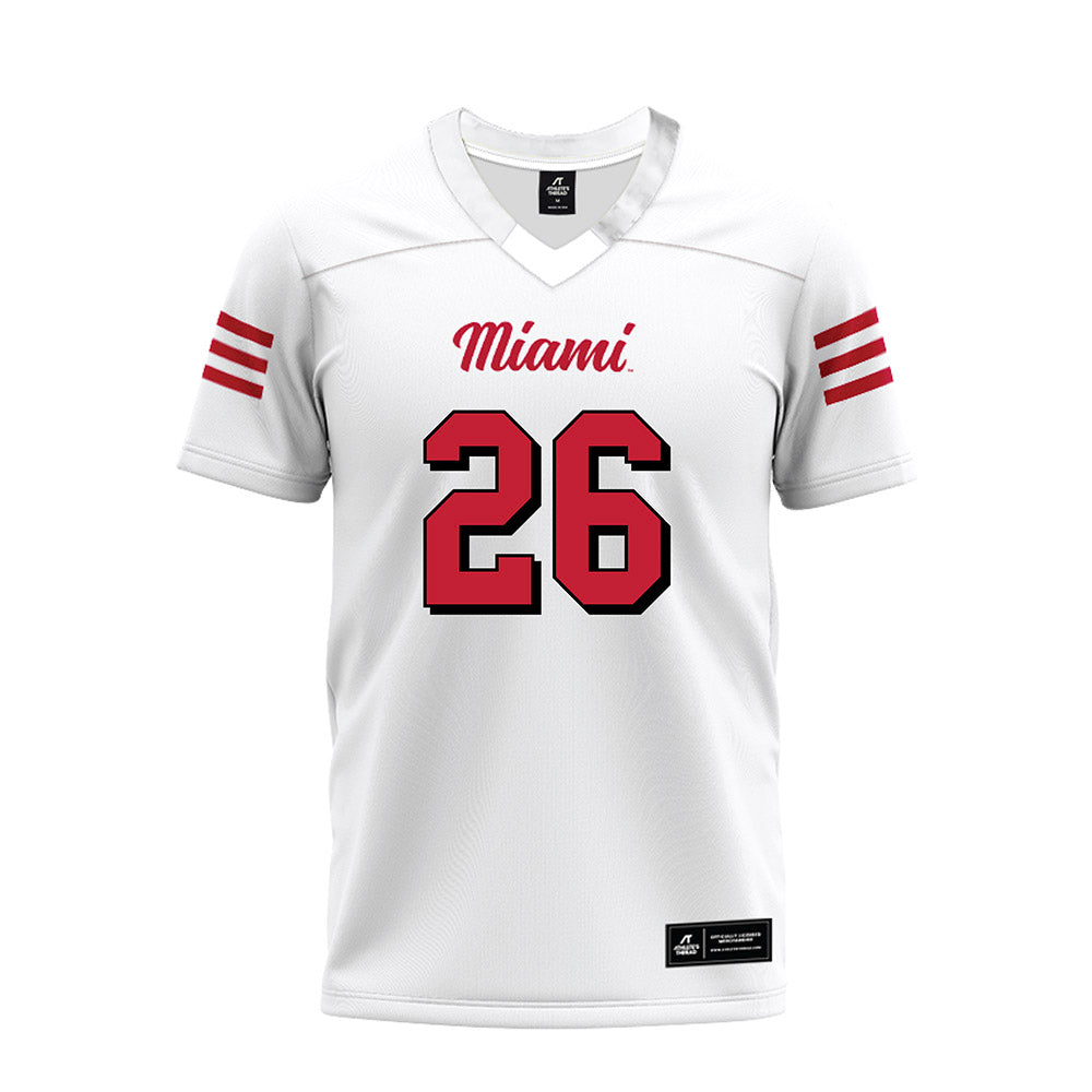 Miami of Ohio - NCAA Football : Eli Coppess - 2024 White Premium Football Jersey