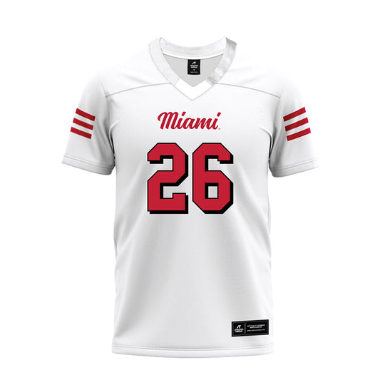 Miami of Ohio - NCAA Football : Eli Coppess - 2024 White Premium Football Jersey