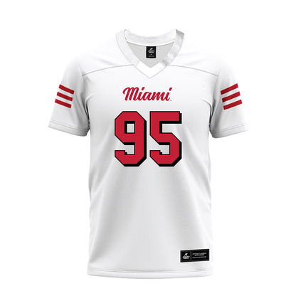 Miami of Ohio - NCAA Football : Aariz Taylor - 2024 White Premium Football Jersey-0