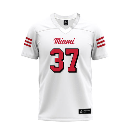 Miami of Ohio - NCAA Football : Vito McConnell - 2024 White Premium Football Jersey-0