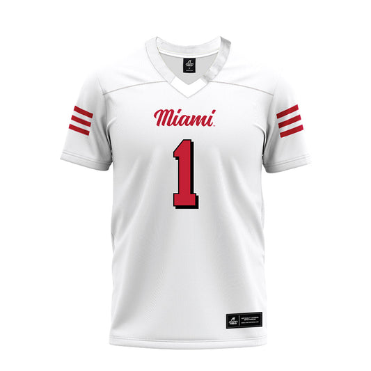 Miami of Ohio - NCAA Football : Dillon Tatum - 2024 White Premium Football Jersey-0