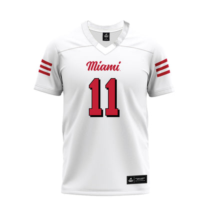 Miami of Ohio - NCAA Football : Isaiah Rollins - 2024 White Premium Football Jersey-0