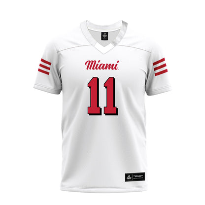 Miami of Ohio - NCAA Football : Drew Bellisari - 2024 White Premium Football Jersey-0