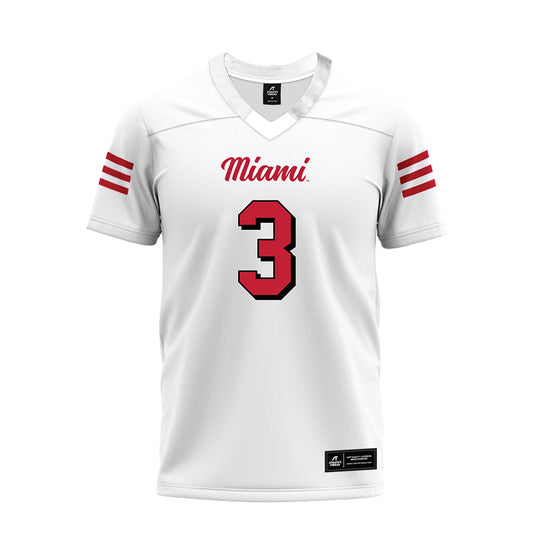 Miami of Ohio - NCAA Football : Quintin Simmons - 2024 White Premium Football Jersey-0