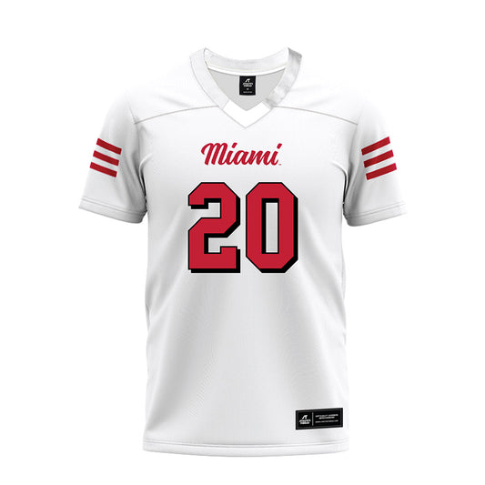 Miami of Ohio - NCAA Football : Zhaiylen Scott - 2024 White Premium Football Jersey-0