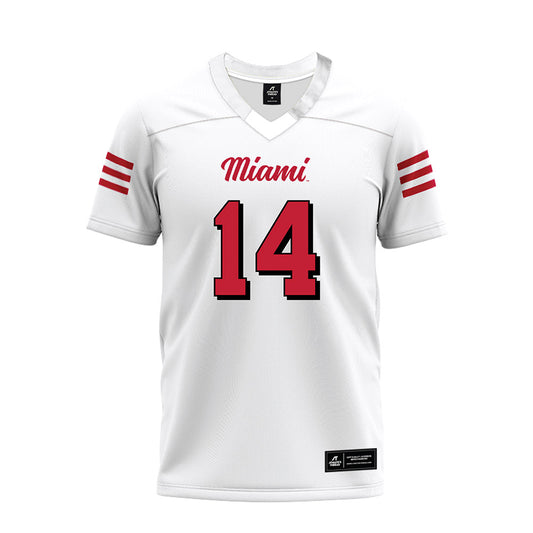 Miami of Ohio - NCAA Football : D'Shawntae Jones - 2024 White Premium Football Jersey-0