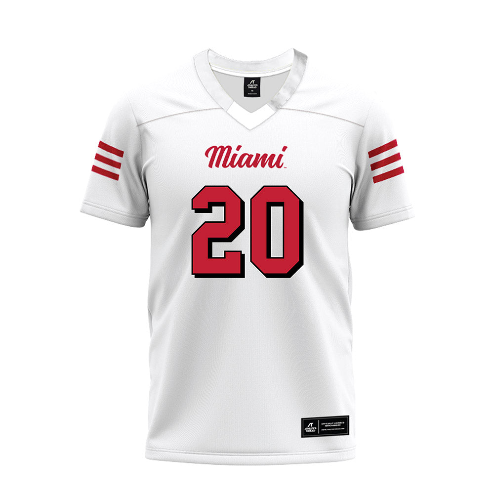 Miami of Ohio - NCAA Football : Cade Yacamelli - 2024 White Premium Football Jersey-0