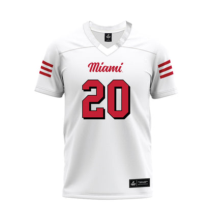 Miami of Ohio - NCAA Football : Cade Yacamelli - 2024 White Premium Football Jersey-0