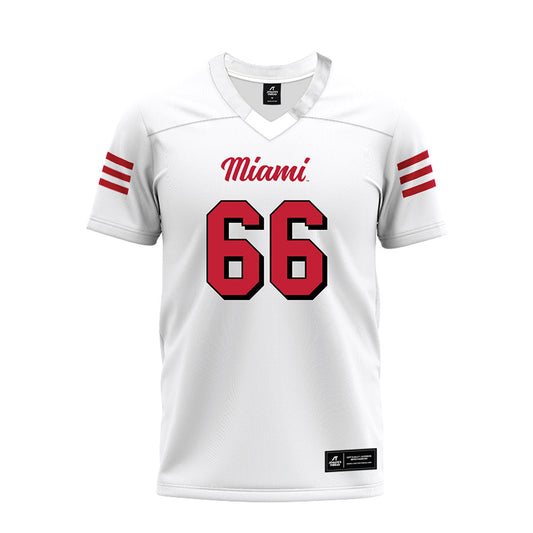 Miami of Ohio - NCAA Football : Dominik Kosznicki - 2024 White Premium Football Jersey-0