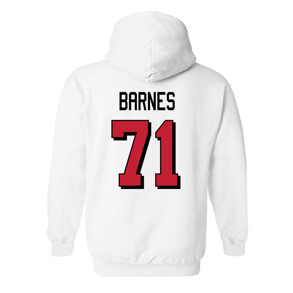 Miami of Ohio - NCAA Football : Lucas Barnes - 2024 Replica Shersey Hooded Sweatshirt-1