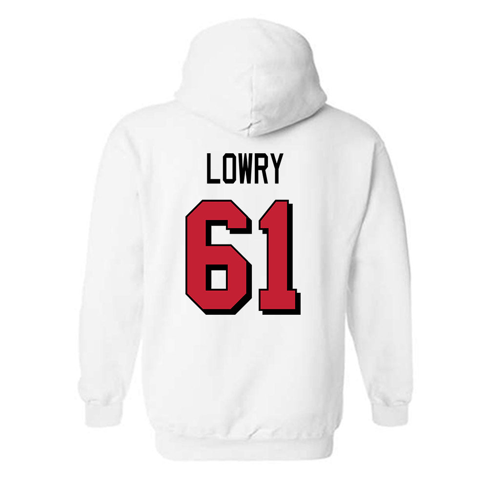 Miami of Ohio - NCAA Football : Andrew Lowry - 2024 Replica Shersey Hooded Sweatshirt-1