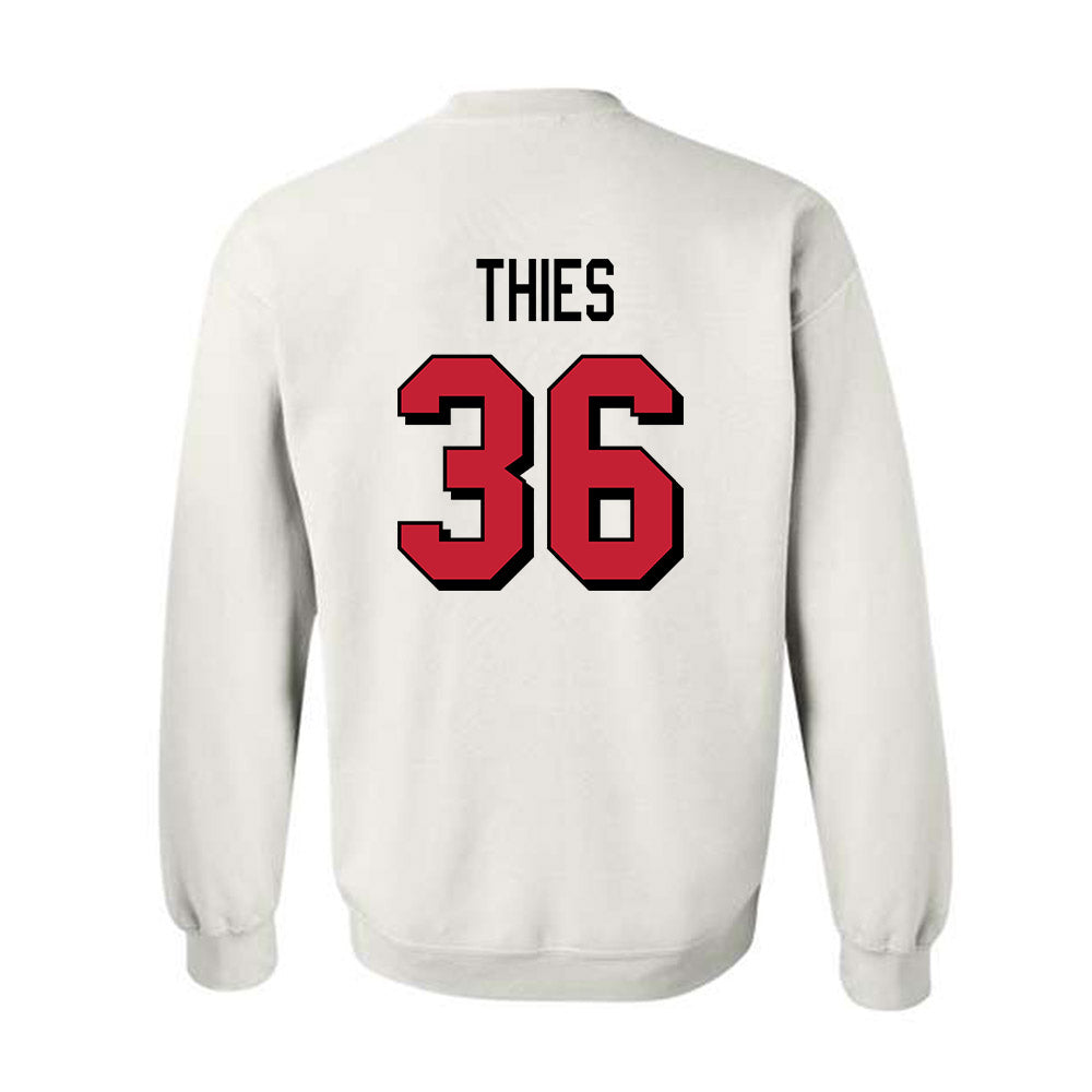 Miami of Ohio - NCAA Football : Tommy Thies - 2024 Replica Shersey Crewneck Sweatshirt-1