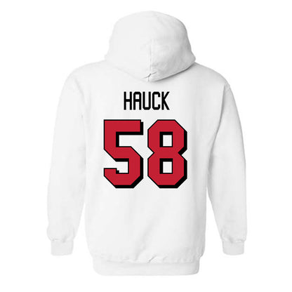 Miami of Ohio - NCAA Football : Maximus Hauck - 2024 Replica Shersey Hooded Sweatshirt-1