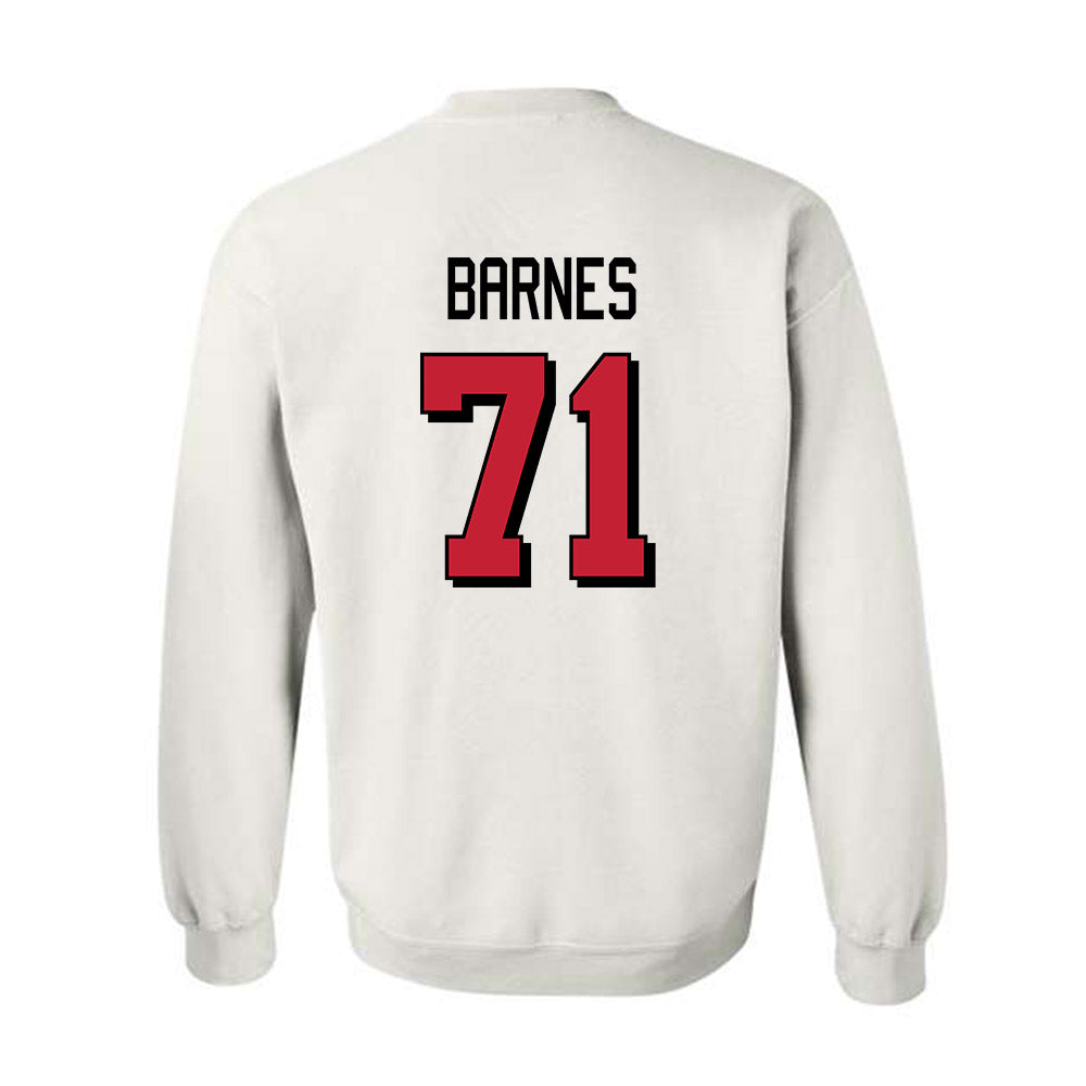 Miami of Ohio - NCAA Football : Lucas Barnes - 2024 Replica Shersey Crewneck Sweatshirt-1