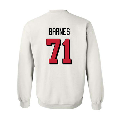 Miami of Ohio - NCAA Football : Lucas Barnes - 2024 Replica Shersey Crewneck Sweatshirt-1