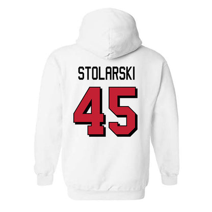 Miami of Ohio - NCAA Football : Ryan Stolarski - 2024 Replica Shersey Hooded Sweatshirt-1
