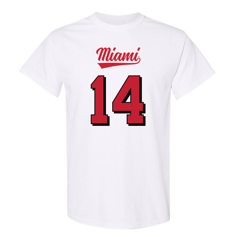 Miami of Ohio - NCAA Football : William Pressley - 2024 Replica Shersey T-Shirt-0