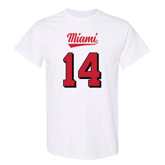 Miami of Ohio - NCAA Football : William Pressley - 2024 Replica Shersey T-Shirt-0