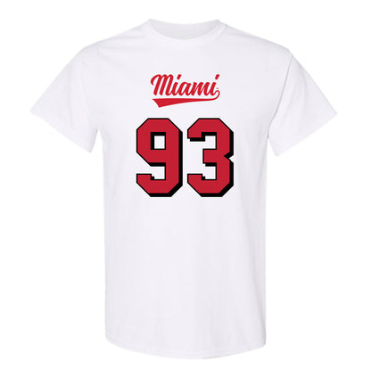 Miami of Ohio - NCAA Football : Logan Howell - 2024 Replica Shersey T-Shirt-0