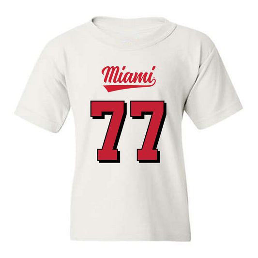 Miami of Ohio - Football Alumni : Austin Uke - 2024 Replica Shersey Youth T-Shirt-0