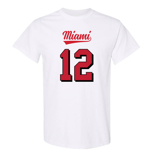 Miami of Ohio - Football Alumni : Corban Hondru - 2024 Replica Shersey T-Shirt-0