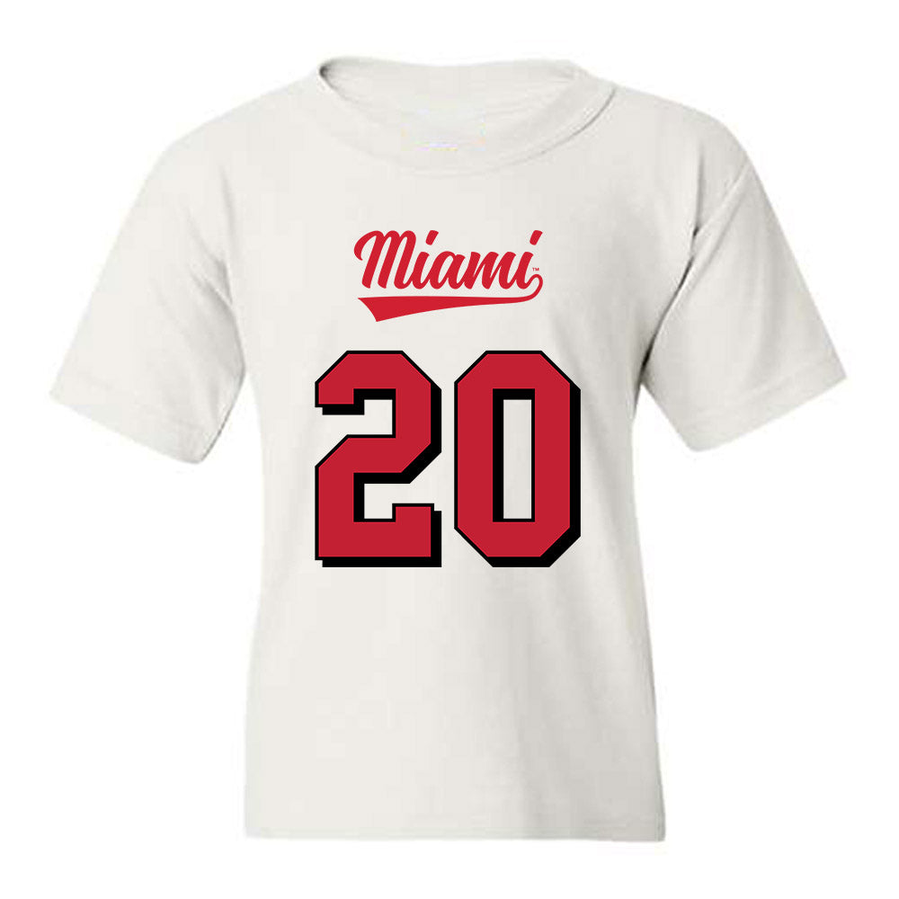 Miami of Ohio - NCAA Football : Cade Yacamelli - 2024 Replica Shersey Youth T-Shirt-0