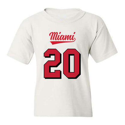 Miami of Ohio - NCAA Football : Cade Yacamelli - 2024 Replica Shersey Youth T-Shirt-0