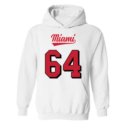 Miami of Ohio - NCAA Football : Nick Brady - 2024 Replica Shersey Hooded Sweatshirt-0