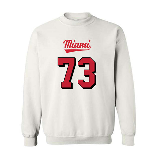 Miami of Ohio - NCAA Football : Brandon Lawhorn Moore - 2024 Replica Shersey Crewneck Sweatshirt-0