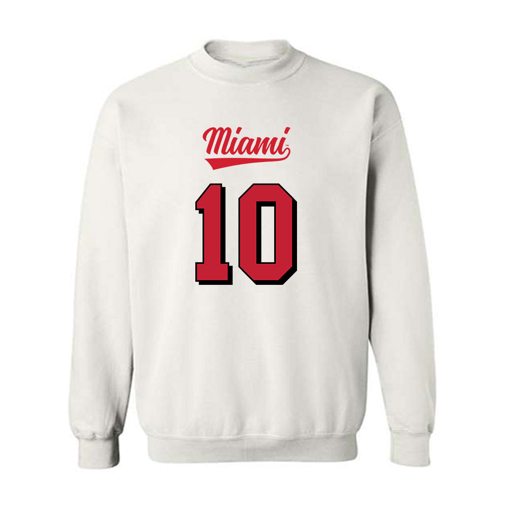 Miami of Ohio - NCAA Football : Jermaine Agee - 2024 Replica Shersey Crewneck Sweatshirt-0