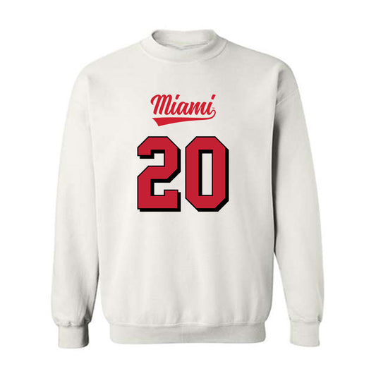 Miami of Ohio - NCAA Football : Zhaiylen Scott - 2024 Replica Shersey Crewneck Sweatshirt-0